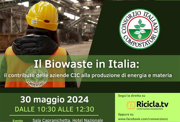 30 maggio: incontro CIC sul contributo del biowaste in Italia